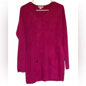 Magenta Women's Sweater - Crew Neck